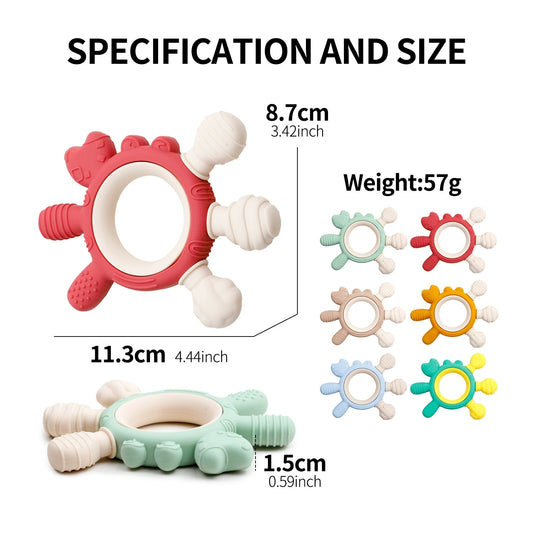 HS-013 Silicone Crab Baby Teether