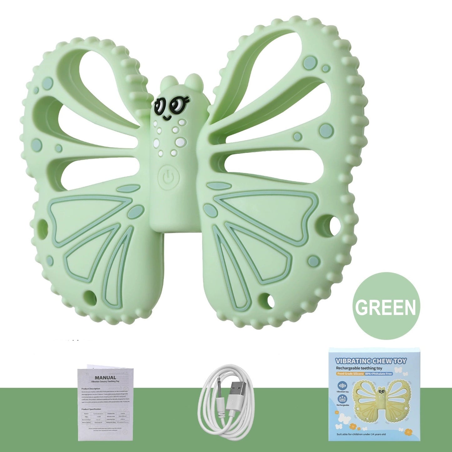 HS-005 Food-Grade Silicone Baby Grinding Stick