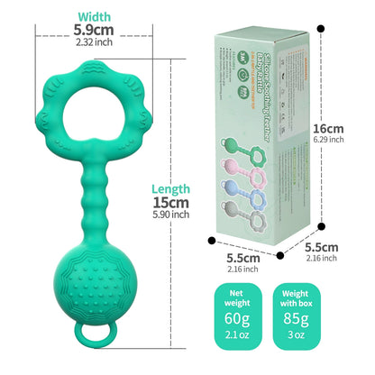 HS-001 Baby Soft and Flexible Teether Rattle