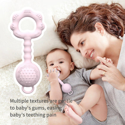 HS-001 Baby Soft and Flexible Teether Rattle