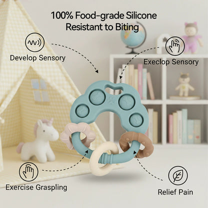 HS-004 Food-Grade Silicone Teething Toy