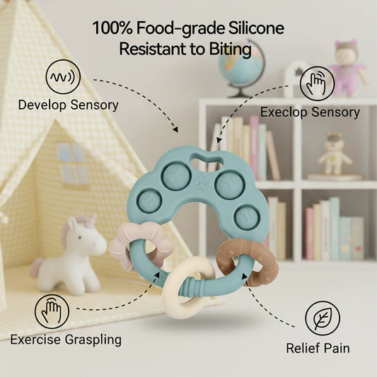 HS-004 Food-Grade Silicone Teething Toy