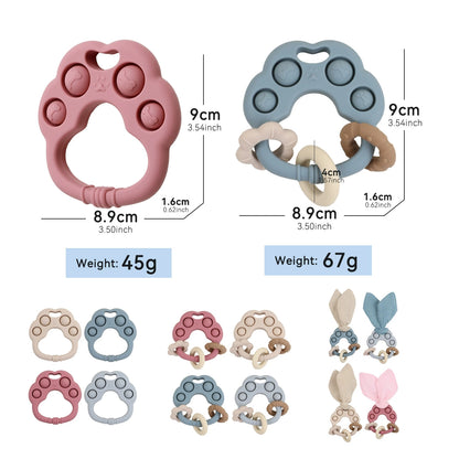 HS-004 Food-Grade Silicone Teething Toy