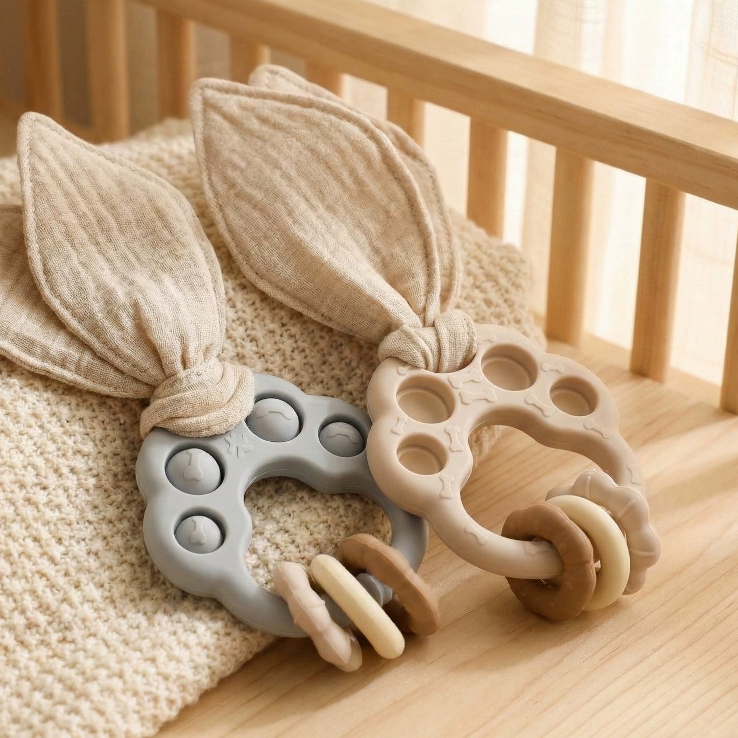 HS-004 Food-Grade Silicone Teething Toy