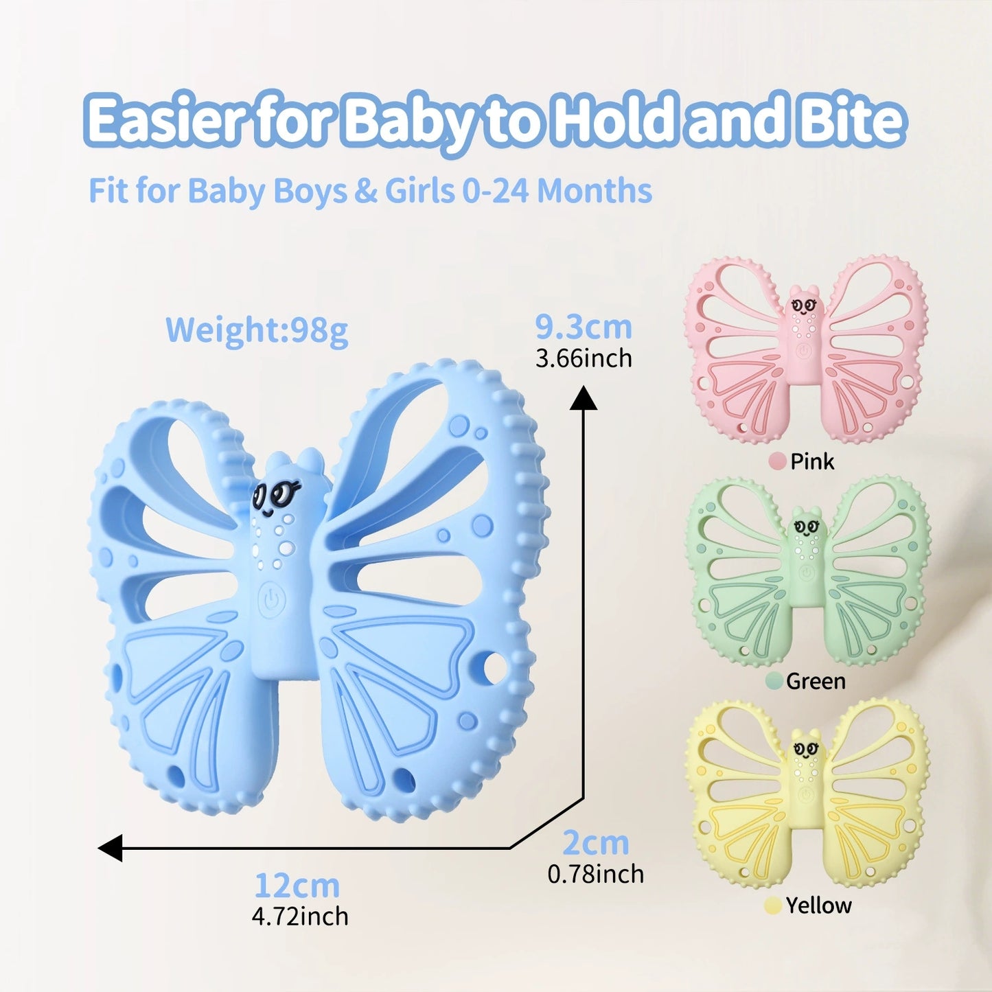 HS-005 Food-Grade Silicone Baby Grinding Stick