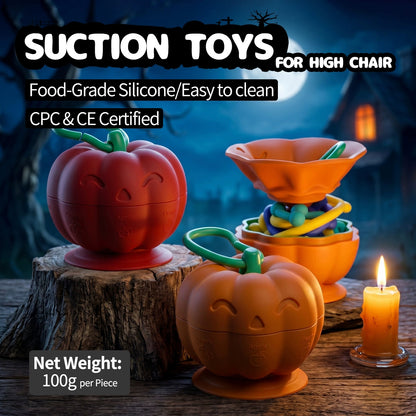 HS-007 Halloween Pumpkin Baby Silicone Toys