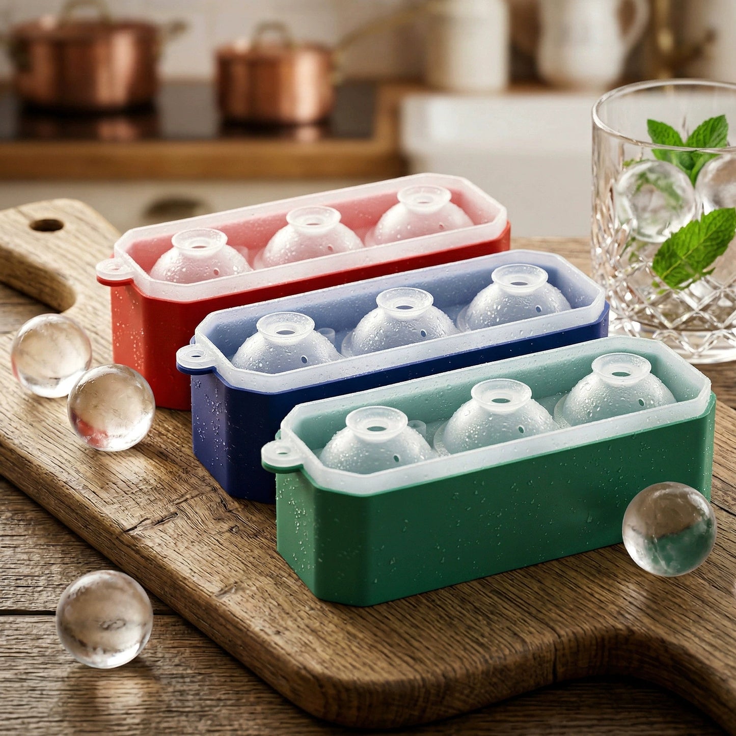 HS-1001 Circular Ice Grid Silicone Mold