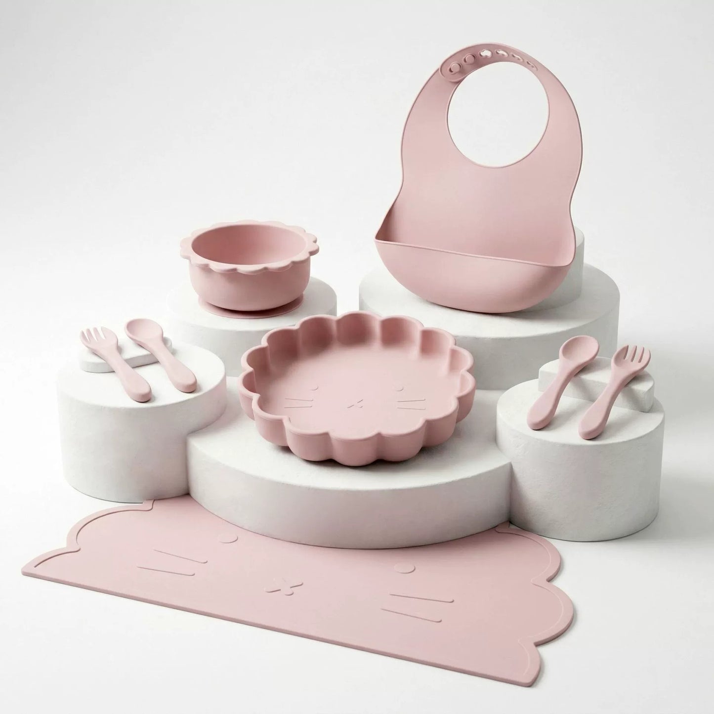 HS-019 Children's Silicone Tableware 6-piece Set
