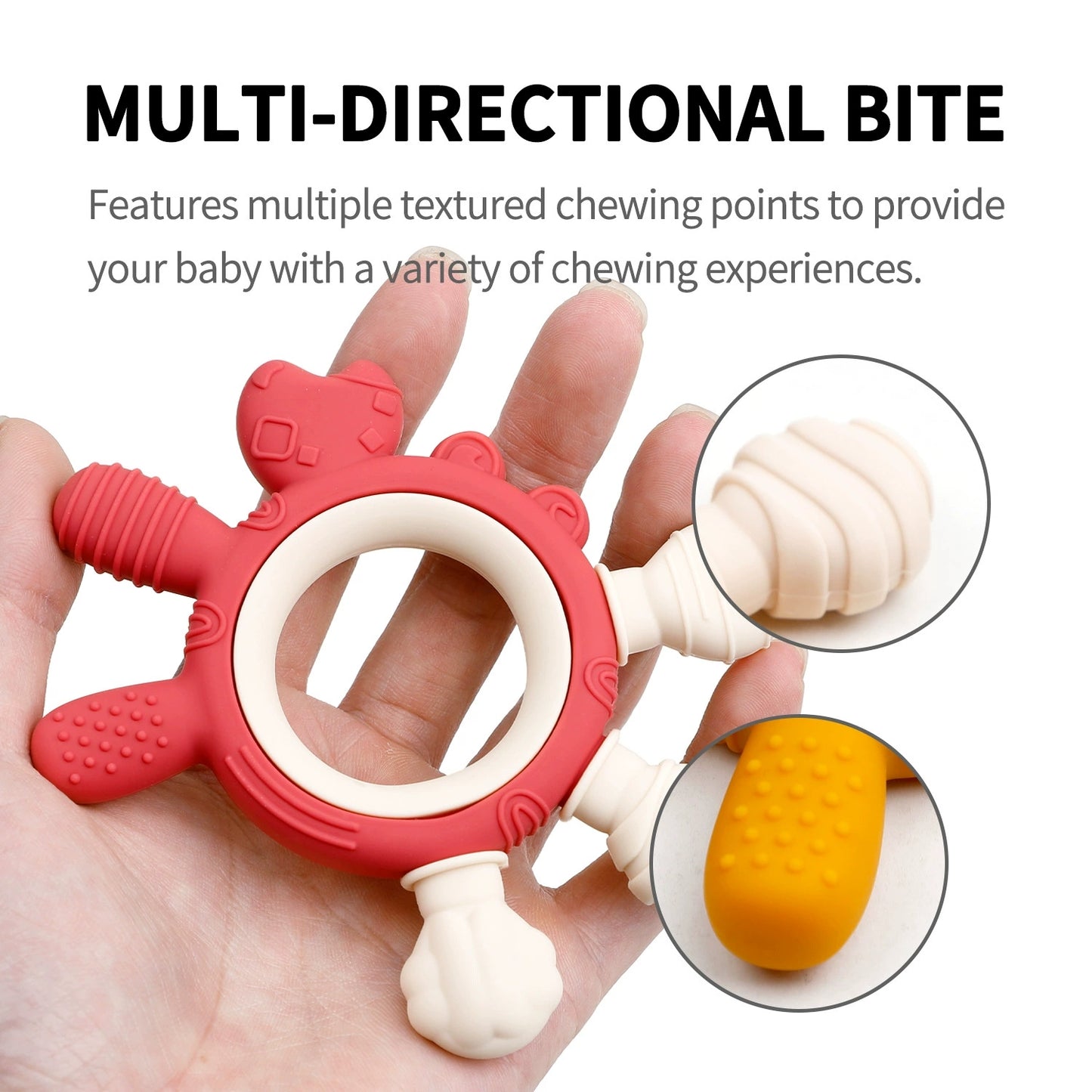 HS-013 Silicone Crab Baby Teether