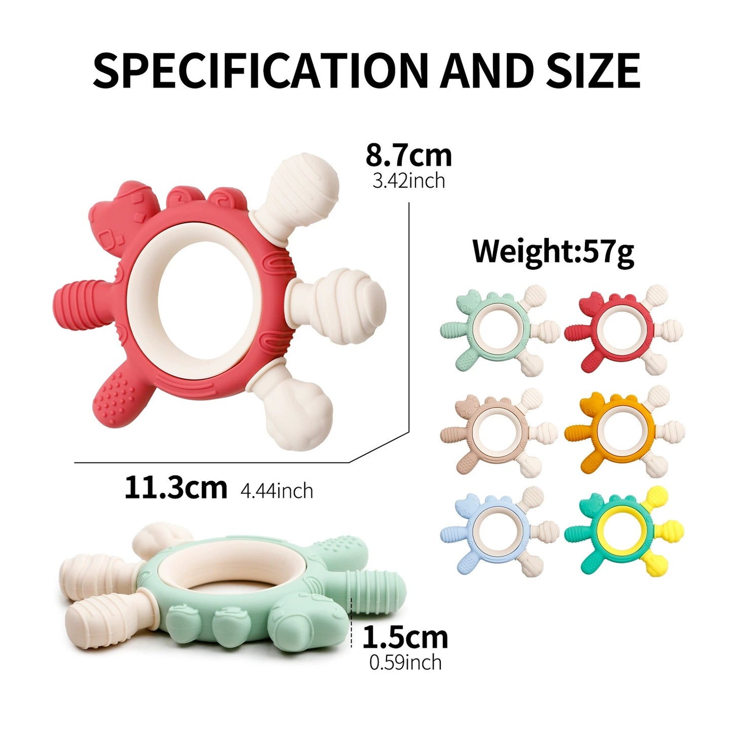 HS-013 Silicone Crab Baby Teether