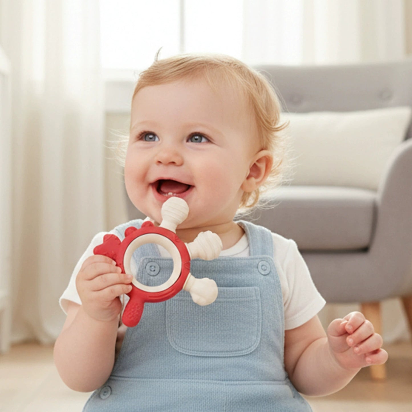 HS-013 Silicone Crab Baby Teether