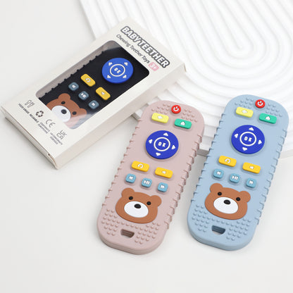 HS-009 Little Bear Remote Control Silicone Baby Teether