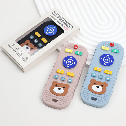 HS-009 Little Bear Remote Control Silicone Baby Teether
