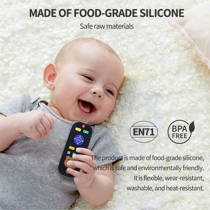 HS-009 Little Bear Remote Control Silicone Baby Teether