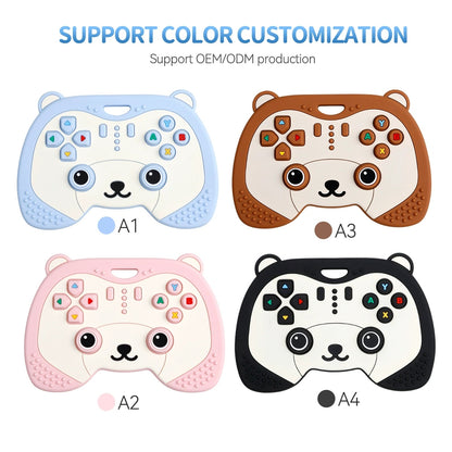 HS-012 Bear Game Controller Silicone Teething Stick