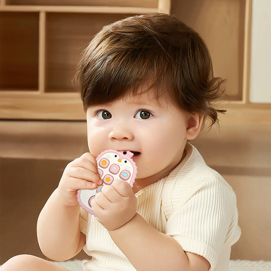 HS-011 Penguin Silicone Teething Ring