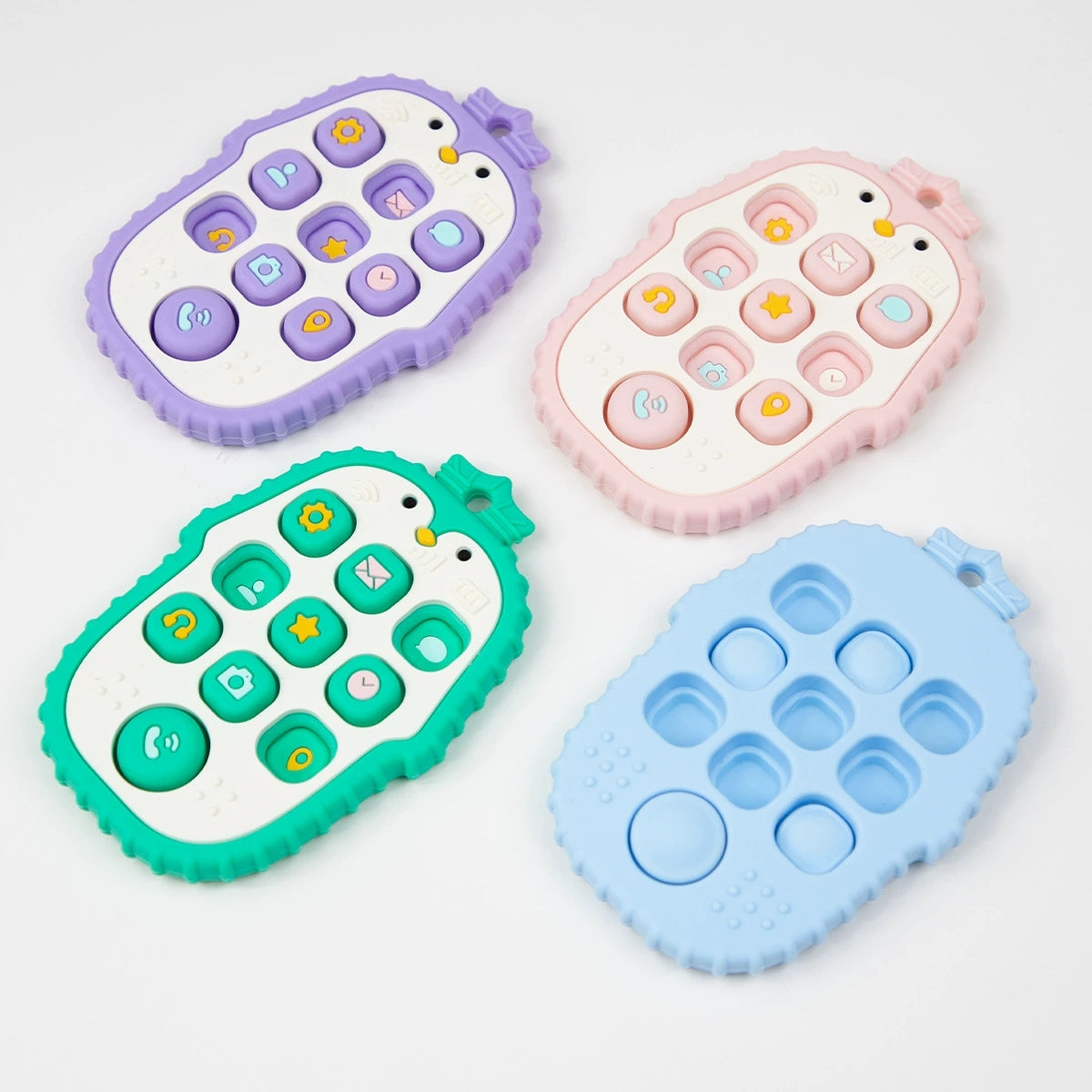 HS-011 Penguin Silicone Teething Ring
