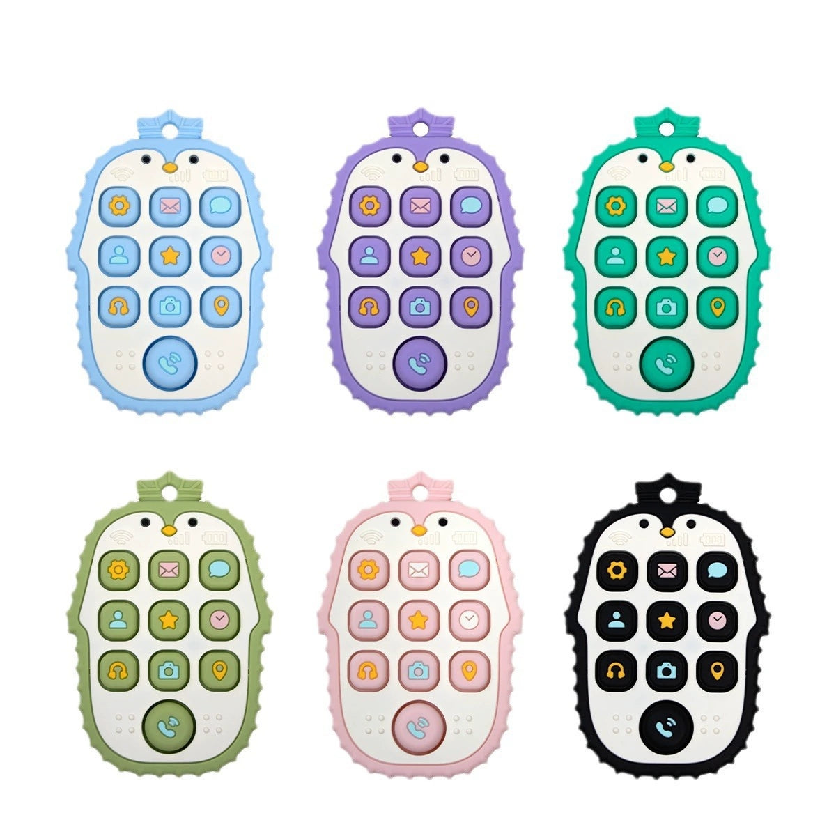 HS-011 Penguin Silicone Teething Ring