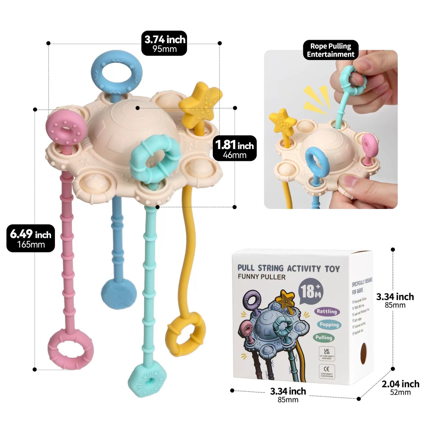 HS-015 Early Education Puzzle Baby Silicone Draw Fun Toy