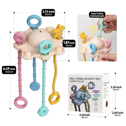 HS-015 Early Education Puzzle Baby Silicone Draw Fun Toy