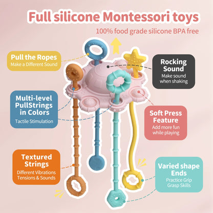 HS-015 Early Education Puzzle Baby Silicone Draw Fun Toy
