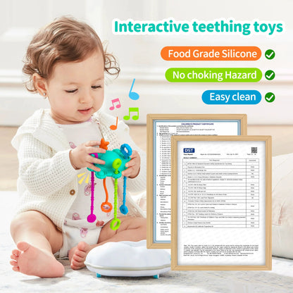 HS-015 Early Education Puzzle Baby Silicone Draw Fun Toy