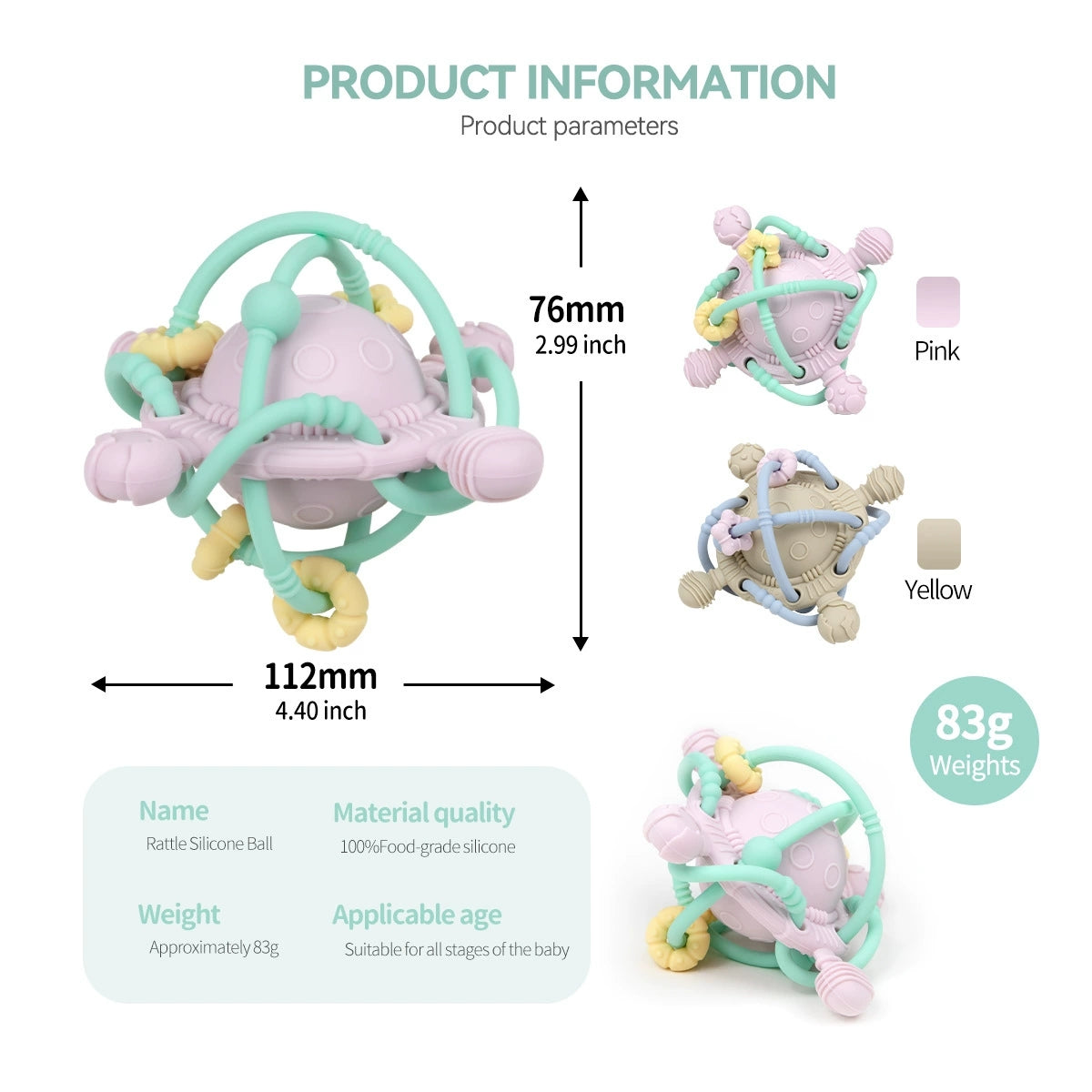 HS-018 Baby Early Education Rattle Toy