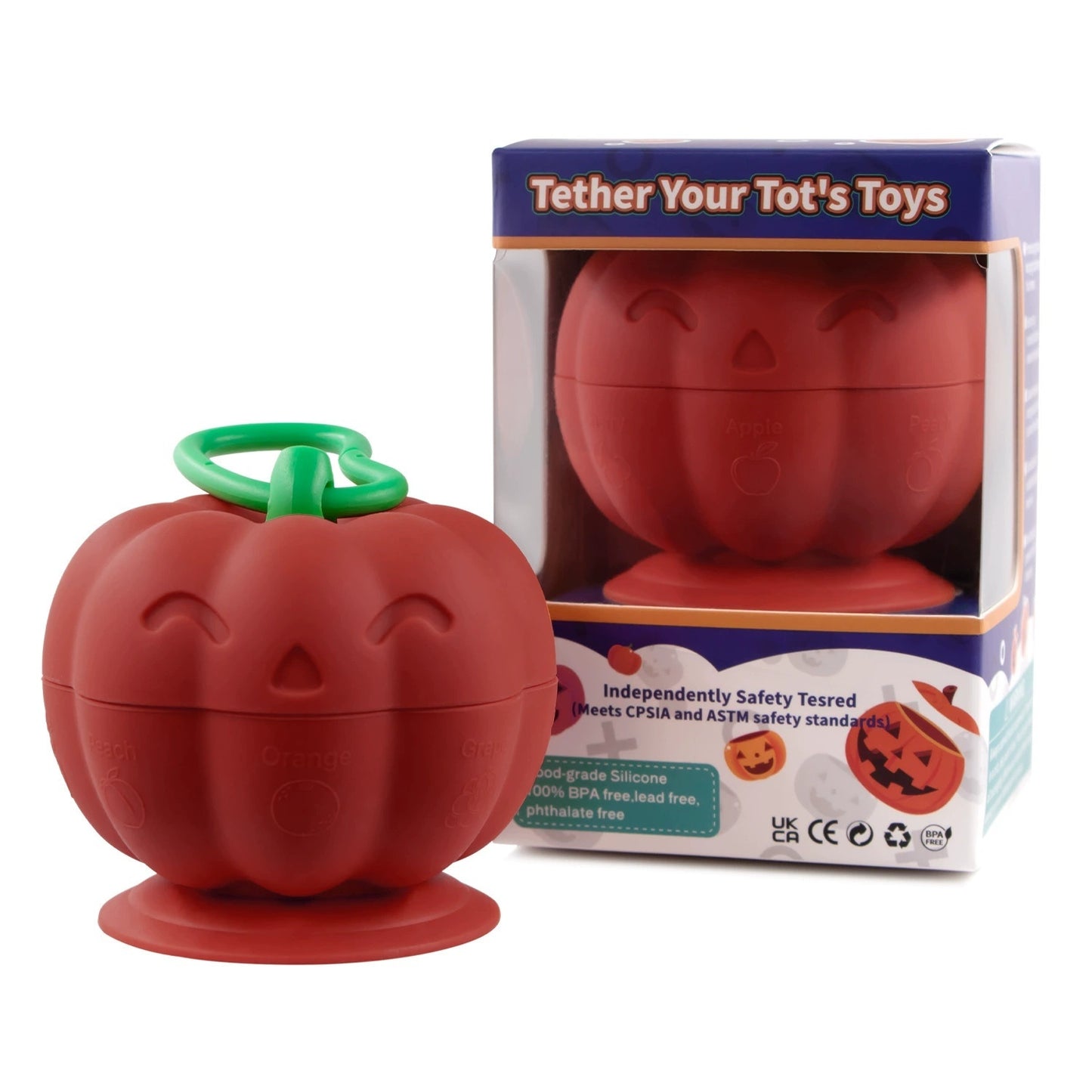 HS-007 Halloween Pumpkin Baby Silicone Toys