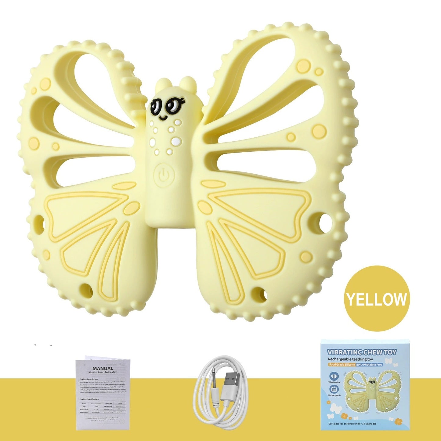 HS-005 Food-Grade Silicone Baby Grinding Stick