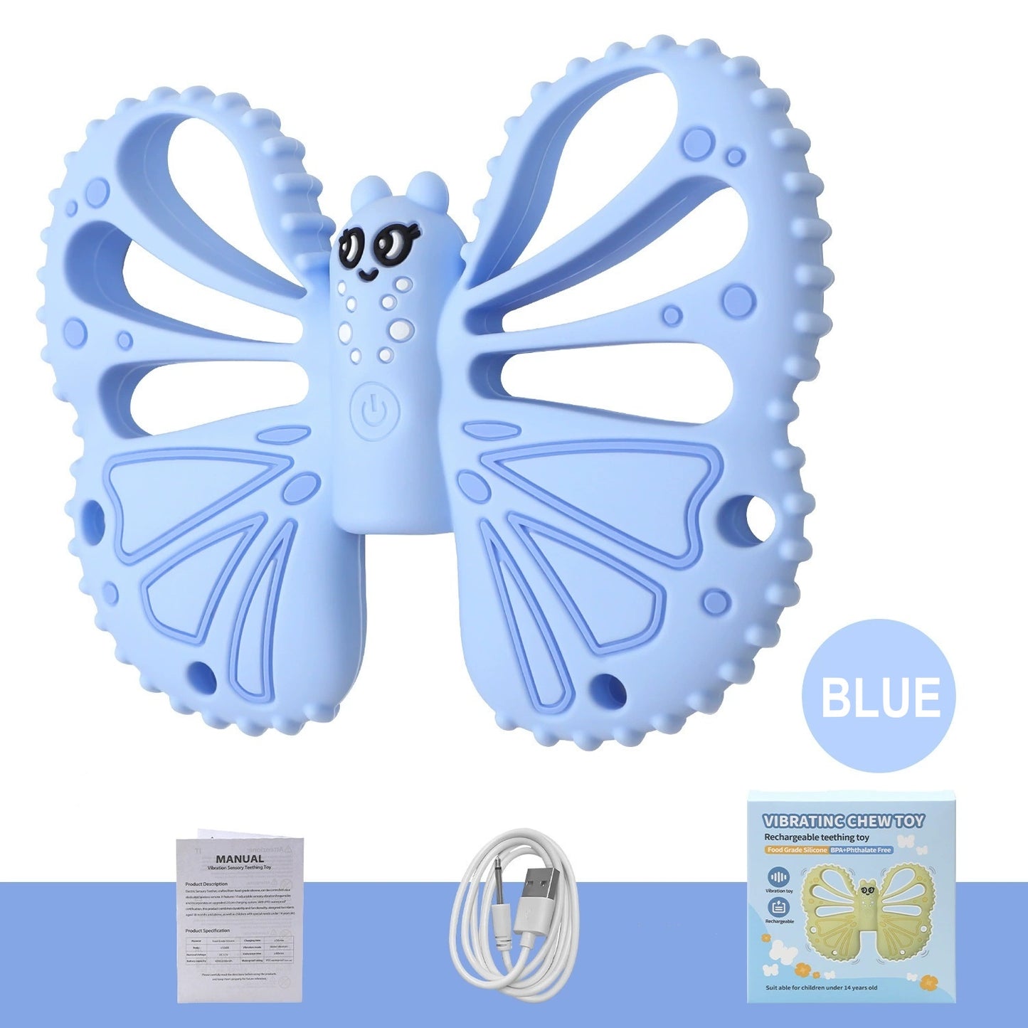 HS-005 Food-Grade Silicone Baby Grinding Stick