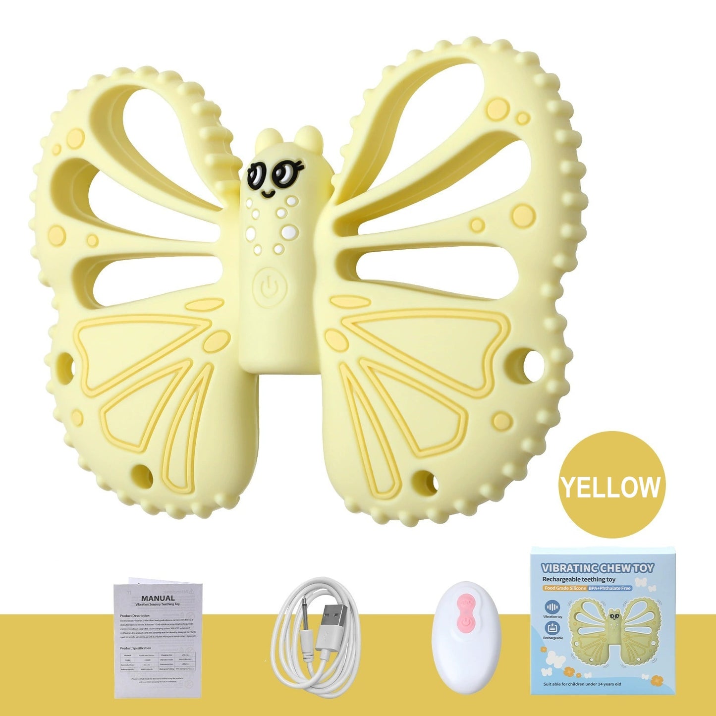 HS-005 Food-Grade Silicone Baby Grinding Stick