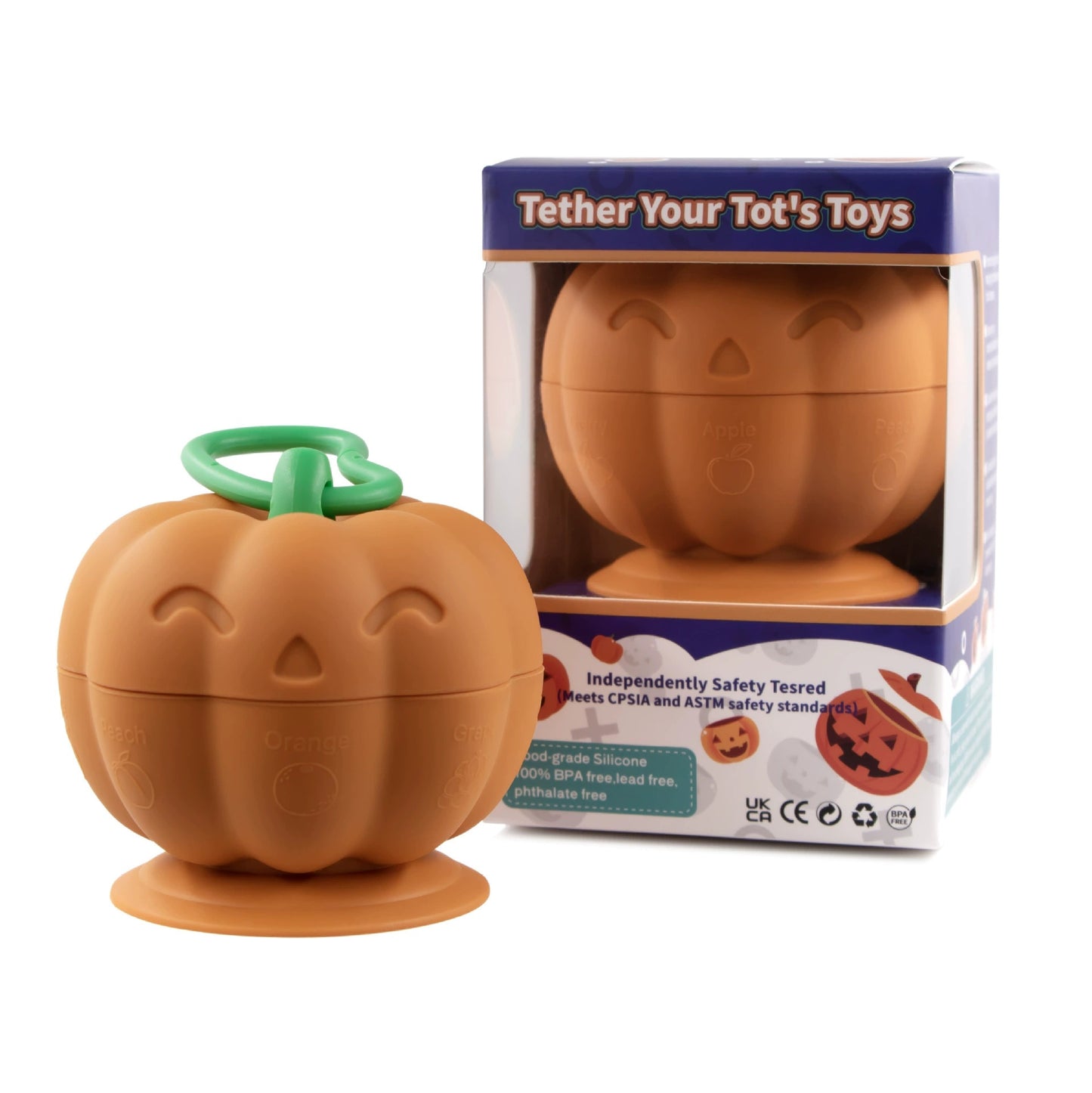 HS-007 Halloween Pumpkin Baby Silicone Toys