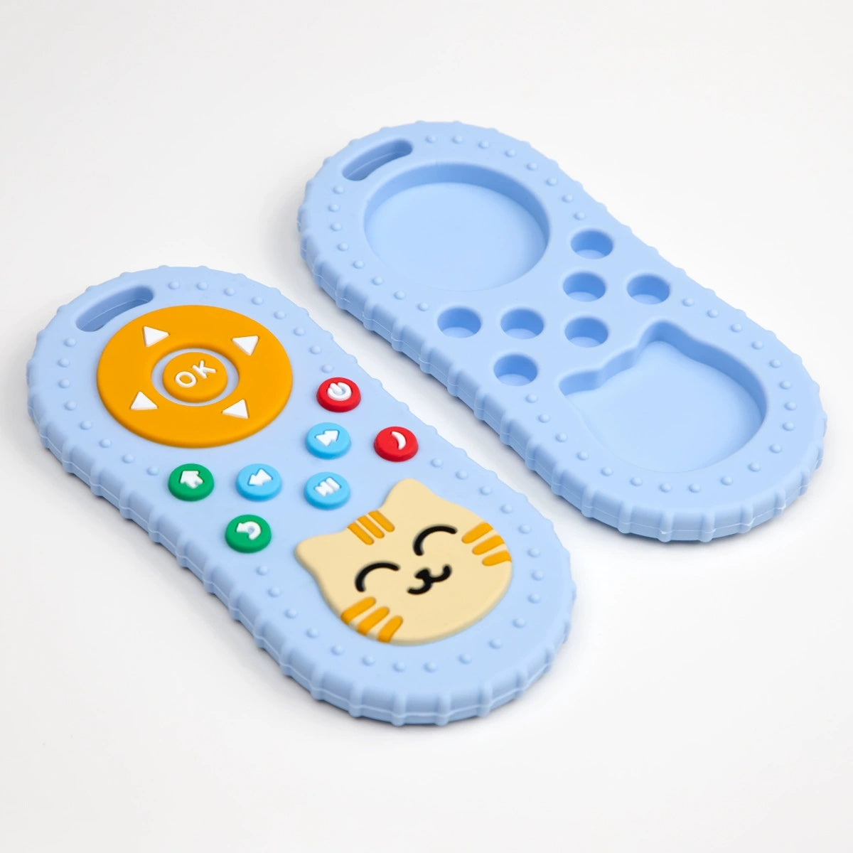 HS-008 Cat Design Remote Control Silicone Baby Grinding Rod