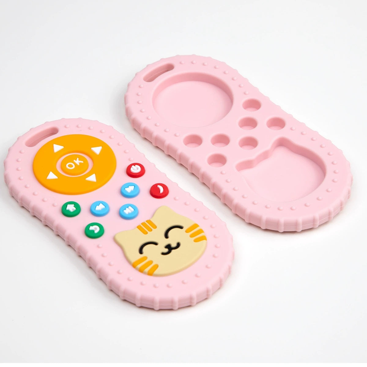 HS-008 Cat Design Remote Control Silicone Baby Grinding Rod